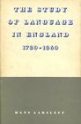 The Study of Language in England 17801860