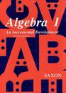 Algebra 1 An Incremental Development