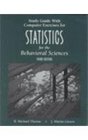 Study Guide with Computer Exercises for Statistics for the Behavioral Sciences