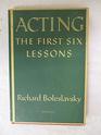 Acting First Six Lessons