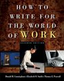 Thomson Advantage Books How to Write for the World of Work