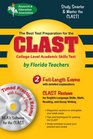 CLAST with CDROM  The Best Test Prep for the CollegeLevel Academic Skills