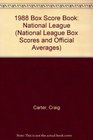 1988 Box Score Book National League
