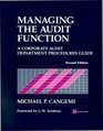 Managing the Audit Function A Corporate Audit Department Procedures Guide  2nd Edition