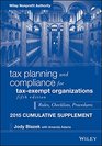 Tax Planning and Compliance for TaxExempt Organizations Fifth Edition 2015 Cumulative Supplement