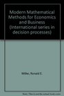 Modern mathematical methods for economics and business