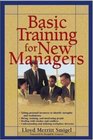 Basic Training For New Managers