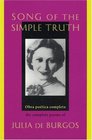 Song of the Simple Truth  The Complete Poems of Julia de Burgos