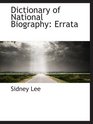 Dictionary of National Biography Errata