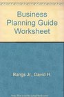 Business Planning Guide Worksheet