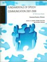 Fundamentals of Speech Communication 20072008