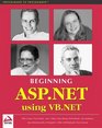 Beginning ASPNET Using VBNET