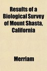 Results of a Biological Survey of Mount Shasta California
