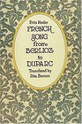 French Song from Berlioz to Duparc The Origin and Development of the Melodie