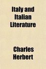 Italy and Italian Literature