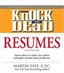 Knock 'em Dead Resumes Features the Latest Information on Online Postings Email Techniques and Followup Strategies
