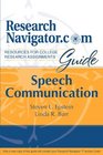ResearchNavigatorcom Guide Speech Communication