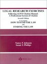 Legal Research Exercises Following ALWD Citation Manual 7th Ed