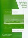 Study Guide with Student Solutions Manual for Aufmann/Barker/Nation's College Algebra 7th