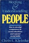 Meeting and Understanding People