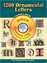 1200 Ornamental Letters CDROM and Book