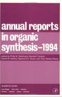 Annual Reports in Organic Synthesis 1994