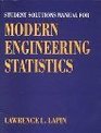Student Solutions Manual for Modern Engineering Statistics