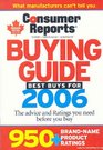 Consumer Reports Buying Guide 2006 Canadian Best Buys For