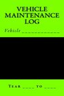 Vehicle Maintenance Log Black and Lime Green Cover