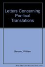Letters Concerning Poetical Translations