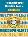 24 Moderne Display Fonts CDROM and Book