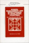 School Management and Effectiveness in Developing Countries The PostBureaucratic School