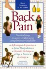 Back Pain Practical Ways To Restore Health Using Complementary Medicine