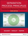 Separation Process Principles with Applications using Process Simulators