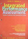 Intergrated Performance Assessment  Level F  Grade 11  Teacher's Manual with Assessment Forms