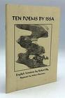 TEN POEMS BY ISSA  English Versions by Robert Bly