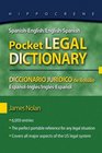 SpanishEnglish/EnglishSpanish Pocket Legal Dictionary