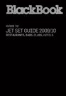 BlackBook Jet Set Guide 2009 Paris London New York Los Angeles