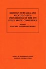 Riemann Surfaces and Related Topics Proceedings of the 1978 Stony Brook Conference