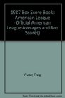 1987 Box Score Book American League