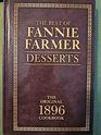 The Best of Fannie Farmer Desserts The Original 1896 Cookbook