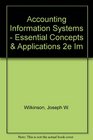 Accounting Information Systems  Essential Concepts  Applications 2e Im