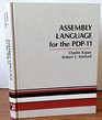 Assembly language for the PDP11