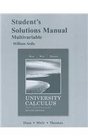 Student's Solutions Manual for University Calculus Early Transcendentals Multivariable