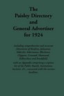 Paisley Directory and General Advertiser 1924