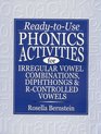 ReadyToUse Phonics Activities for Irregular Vowel Combinations Diphthongs  RControlled Vowels