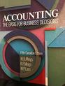 Accounting Canadian Edition The Basis for Business Decisions
