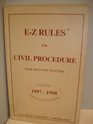 EZ rules for the federal rules of civil procedure