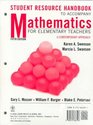 Mathematics for Elementary Teachers A Contemporary Approach 5th Edition