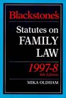 Blackstone's Statutes on Family Law International Student Edition